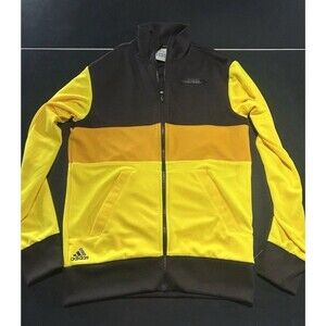 Vintage Adidas Mens Size Small Chelsea FC Full Zip Jacket Yellow Soccer Football